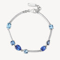 Bracciale argento Fancy donna Freedom blue zirconi zaffiro
