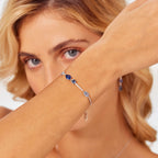 Bracciale argento Fancy donna Freedom blue zirconi zaffiro