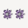 Orecchini argento Fancy Magic purple Fiore