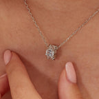 Charm argento Fancy infinity white