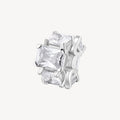 Charm argento Fancy infinity white