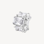 Charm argento Fancy infinity white