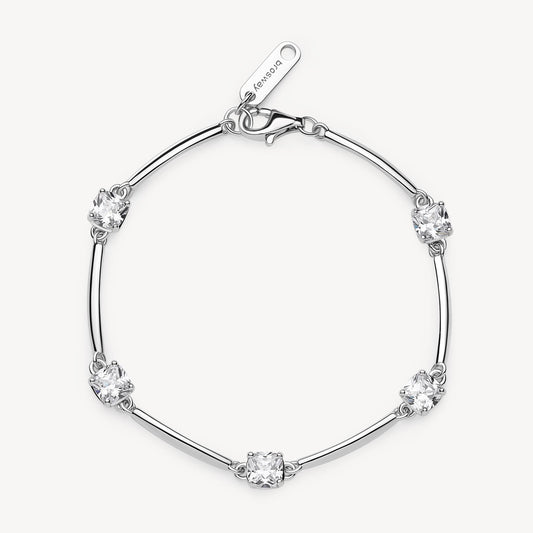 Bracciale argento Fancy infinity white