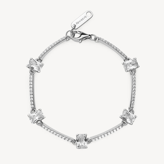 Bracciale argento Fancy infinity white