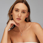 Collana Brosway Fancy Infinite white Goccia pavè piccola