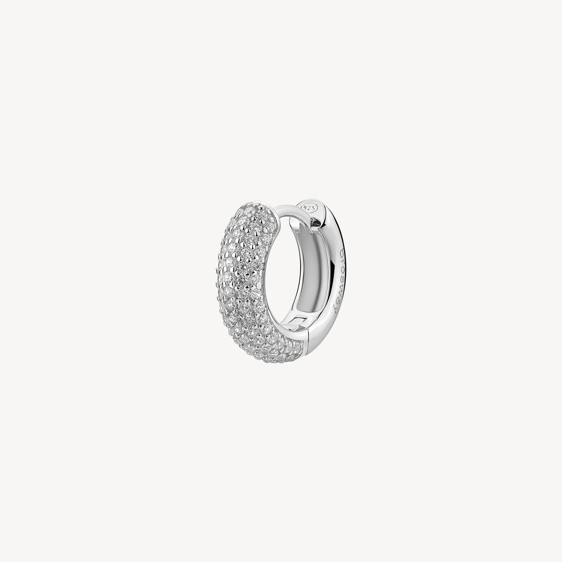 Mono Orecchino cerchietto Brosway Fancy infinite white