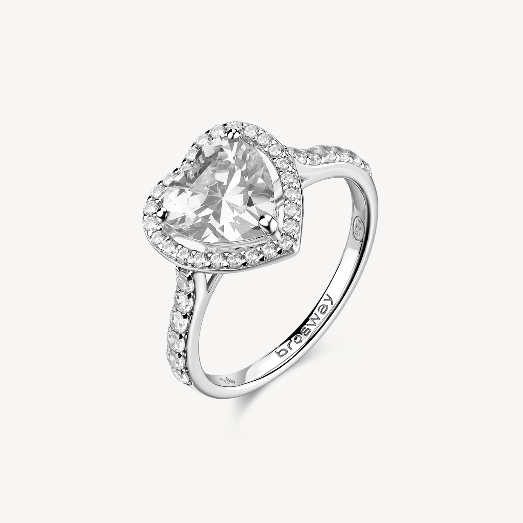 Anello argento Fancy donna Infinite white Cuore
