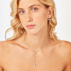 Collana Brosway Fancy Infinite white Y Zirconi e perla conchiglia finale