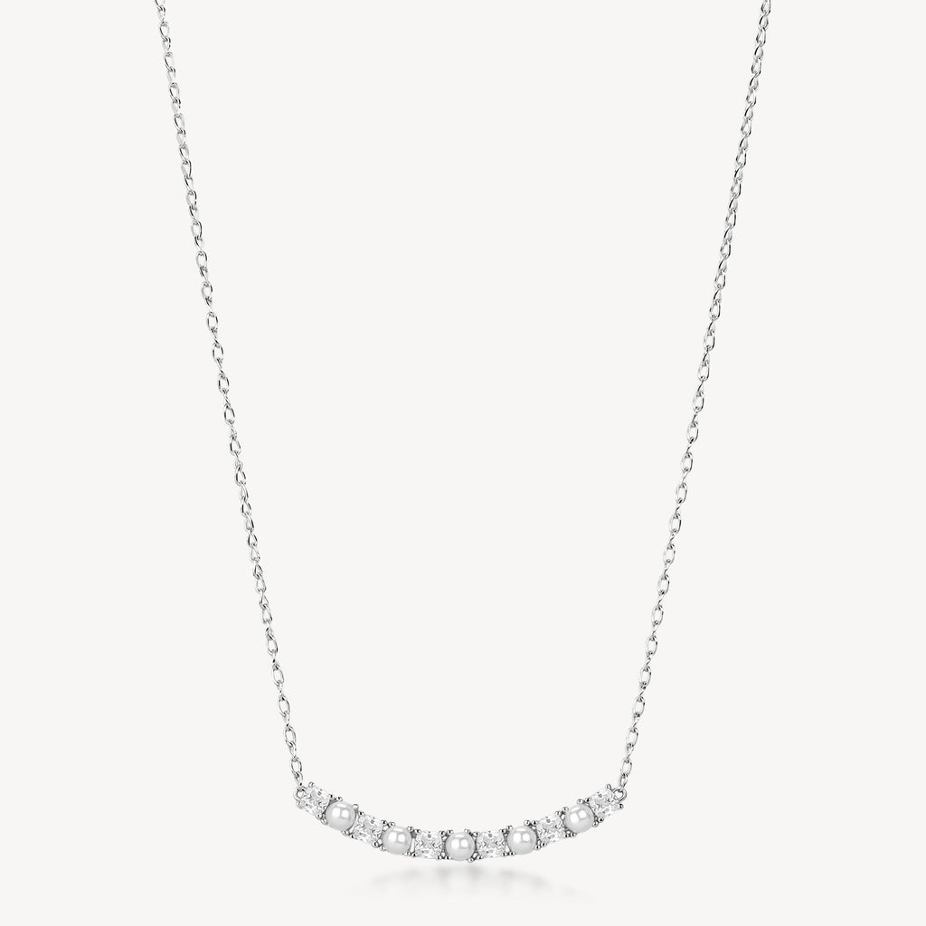 Collana Brosway Fancy Infinite white Zirconi e perle conchiglia