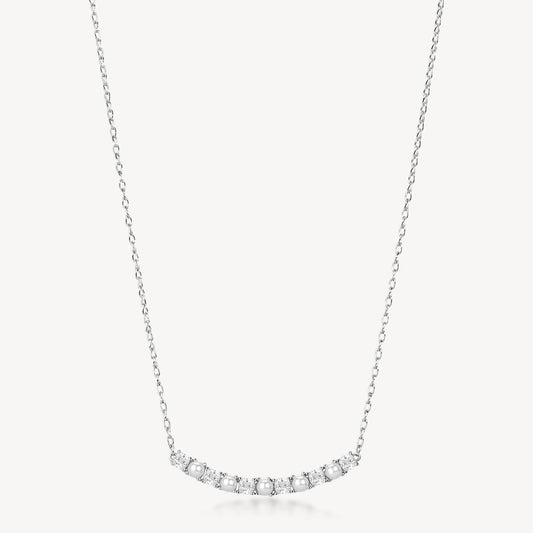 Collana Brosway Fancy Infinite white Zirconi e perle conchiglia