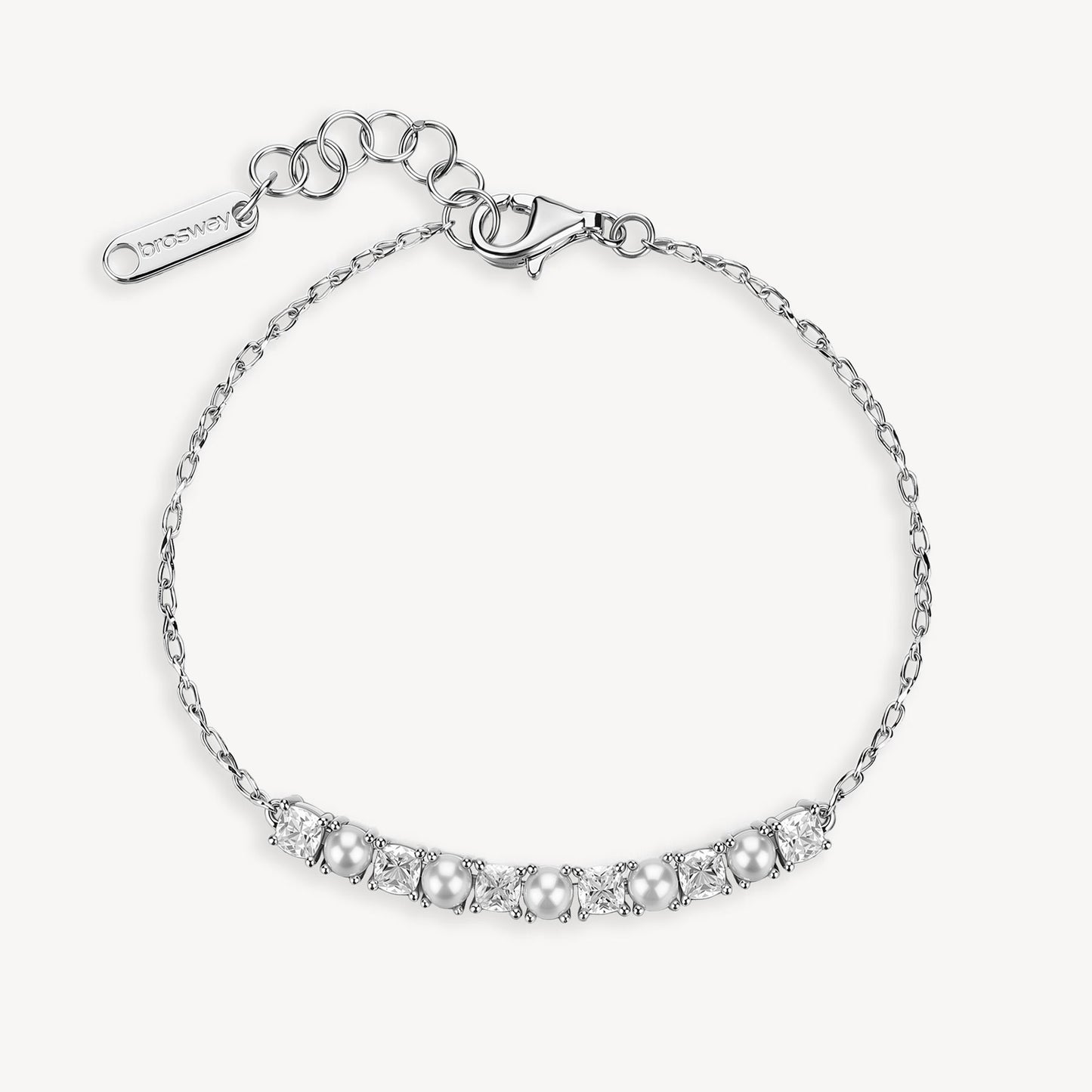 Bracciale Brosway Fancy Infinite white Zirconi e perle conchiglia