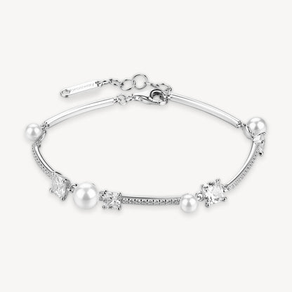 Bracciale semirigido Brosway Fancy Infinite white Zirconi e perle conchiglia