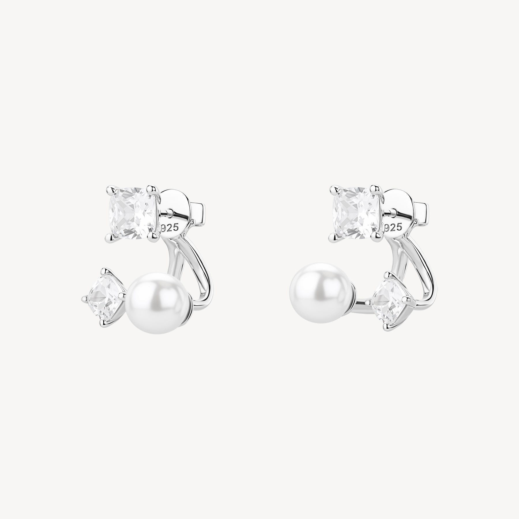 Orecchini Brosway Fancy Infinite white Zirconi e perle conchiglia