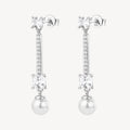 Orecchini argento Fancy donna Infinite white Perle e zirconi