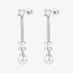 Orecchini argento Fancy donna Infinite white Perle e zirconi