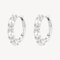 Orecchini a cerchio Brosway Fancy Infinite white Zirconi e perle conchiglia