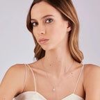 Charm argento Fancy Infinite white Goccia