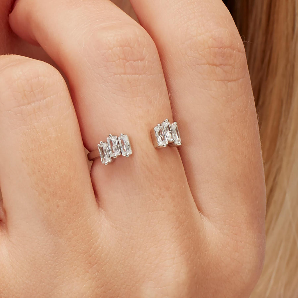 Anello argento Fancy infinite white