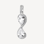 Charm argento Fancy Infinite white Infinito