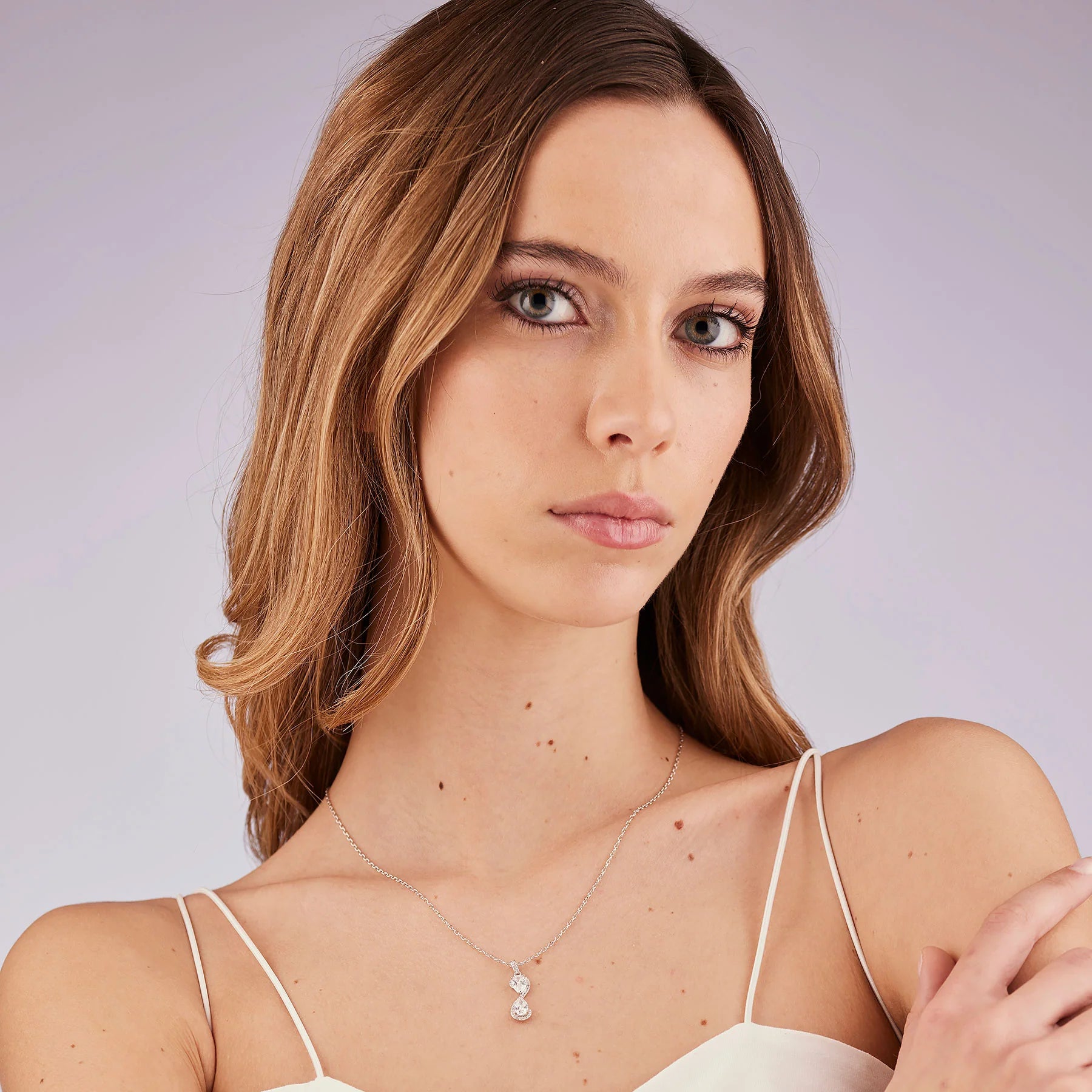 Charm argento Fancy Infinite white Infinito