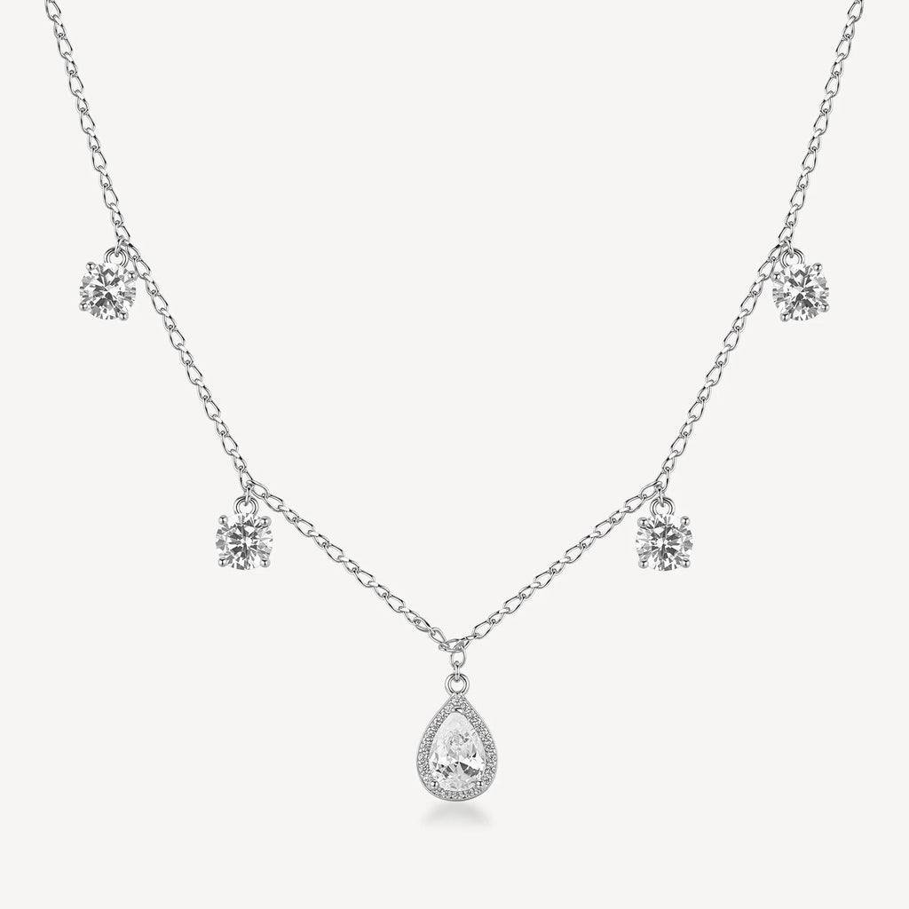 Collana argento Fancy Infinite white Goccioline