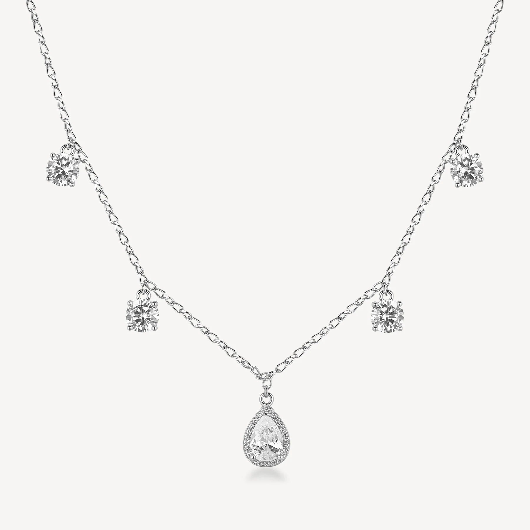 Collana argento Fancy Infinite white Goccioline