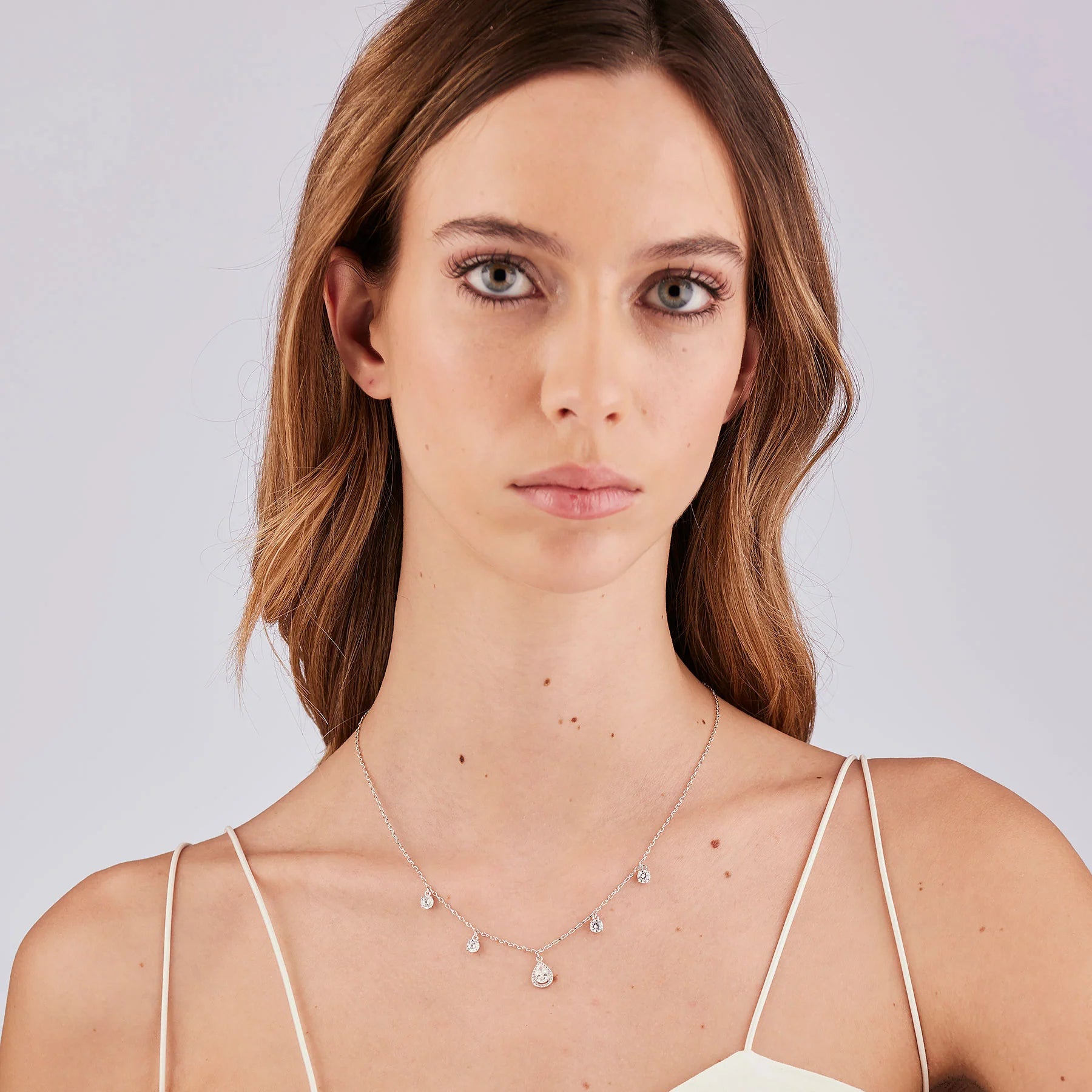 Collana argento Fancy Infinite white Goccioline