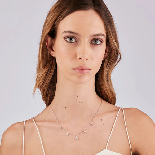 Collana argento Fancy Infinite white Goccioline