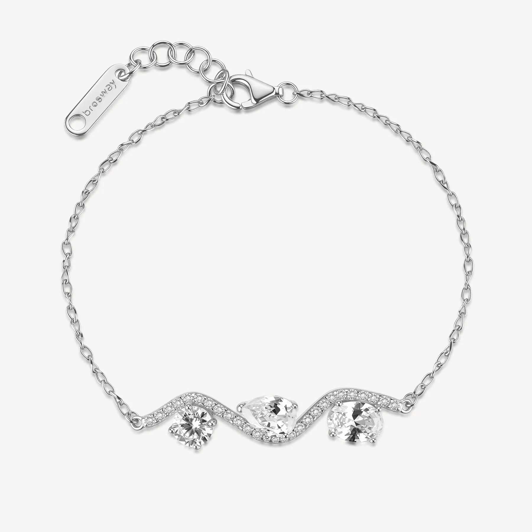 Bracciale argento Fancy Infinite white