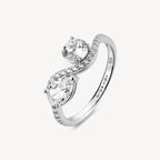 Anello argento Fancy Infinity white