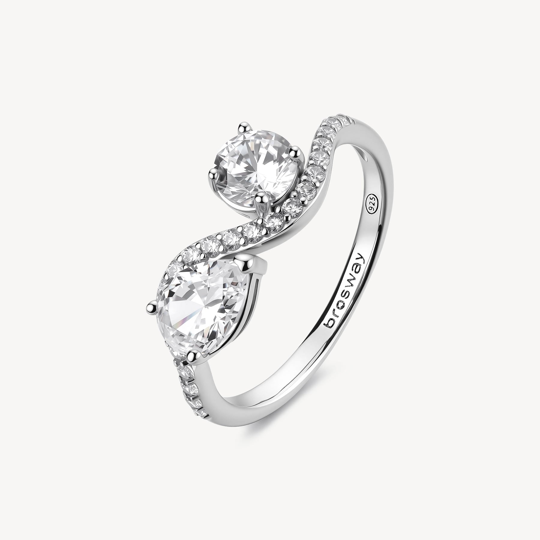 Anello argento Fancy Infinity white