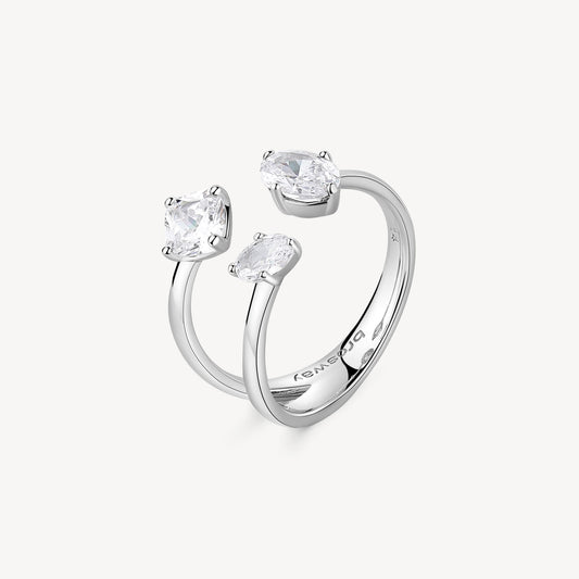 Anello argento Fancy infinite white