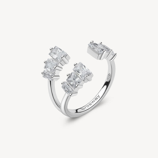 Anello argento Fancy infinite white