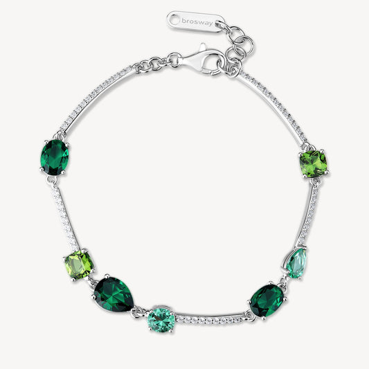 Bracciale Brosway Fancy donna Life green Smeraldo e peridot
