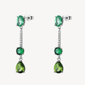 Orecchini Brosway Fancy donna Life green Pendenti smeraldo e peridot