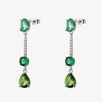 Orecchini Brosway Fancy donna Life green Pendenti smeraldo e peridot