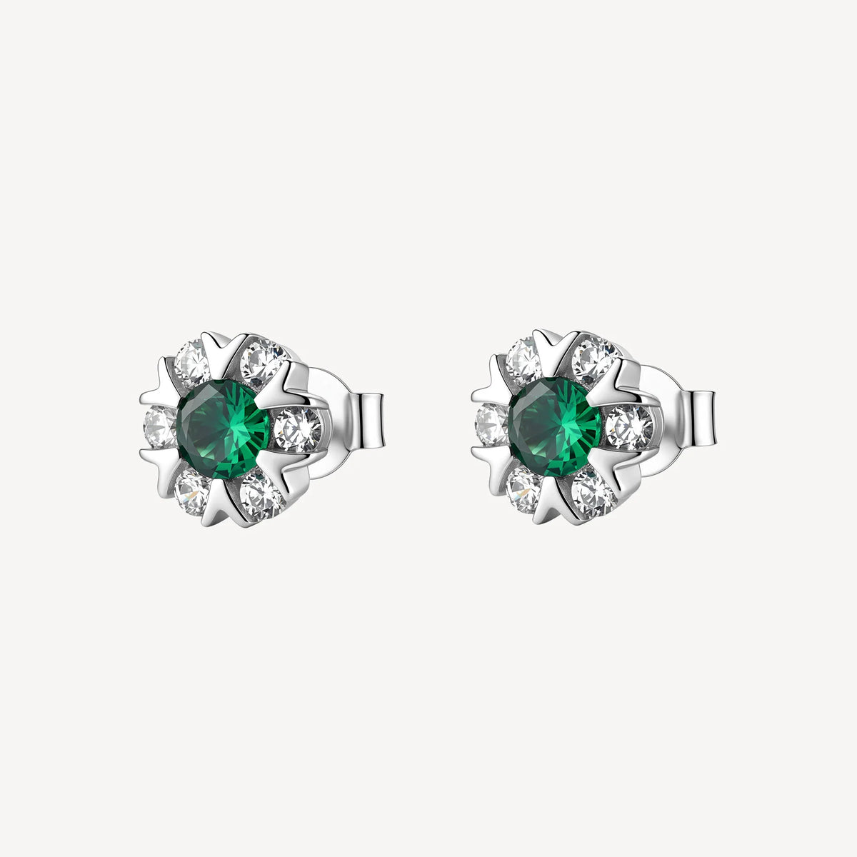 Orecchini argento Brosway Fancy donna Life green Fiorellino
