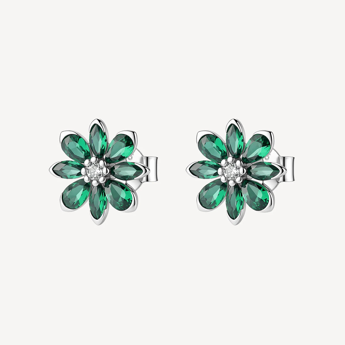 Orecchini argento Brosway Fancy donna Life green Fiore