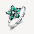 Anello argento Brosway Fancy donna Life green Fiore grande