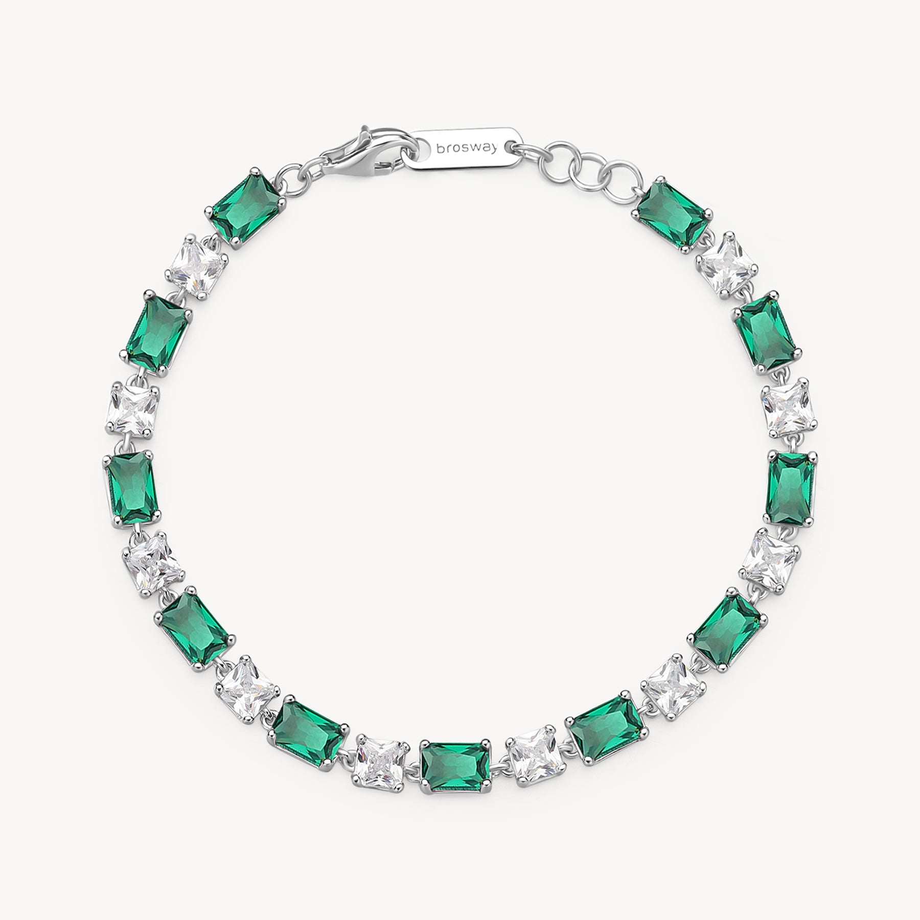 Bracciale argento Fancy emerald