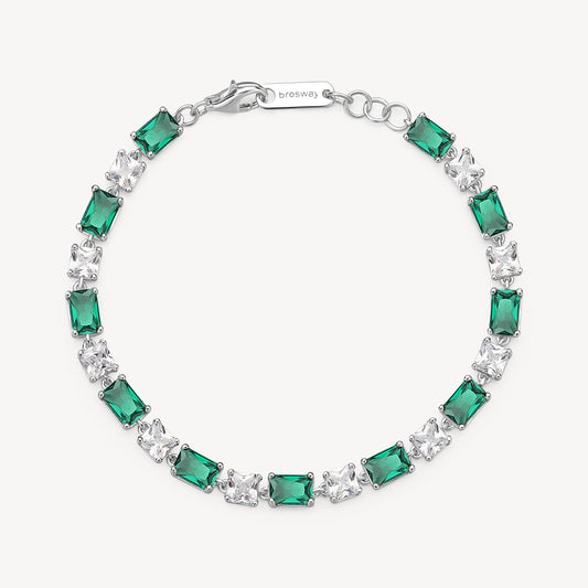 Bracciale argento Fancy emerald