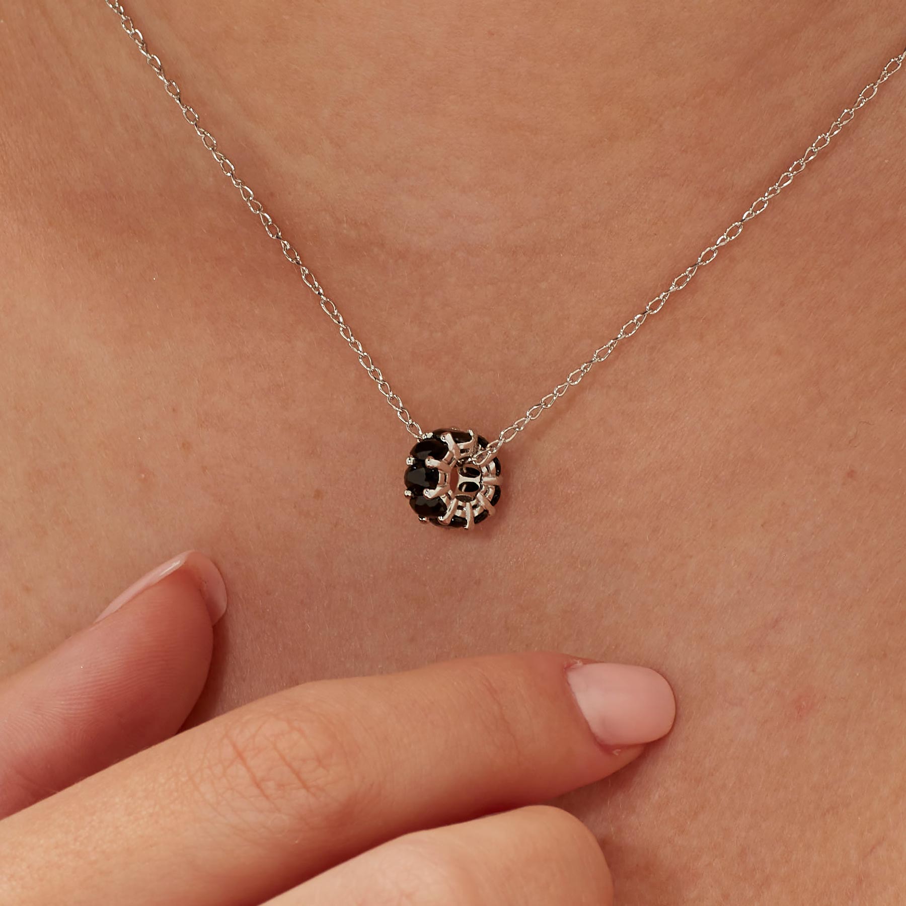 Charm argento Fancy mistery black