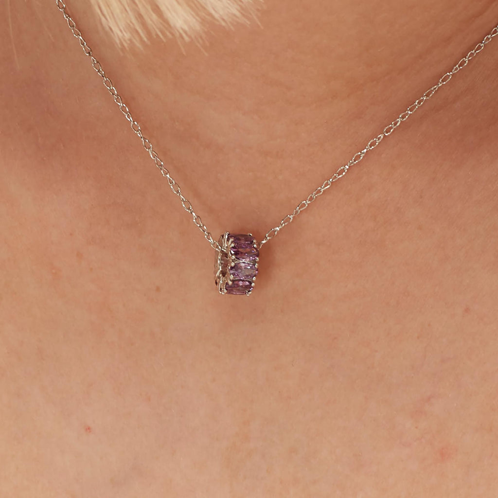 Charm argento Fancy magic purple