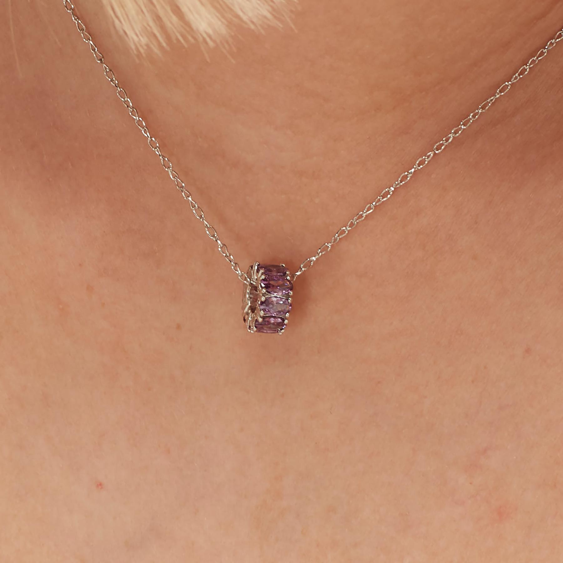 Charm argento Fancy magic purple