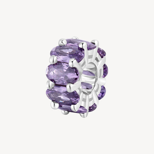 Charm argento Fancy magic purple