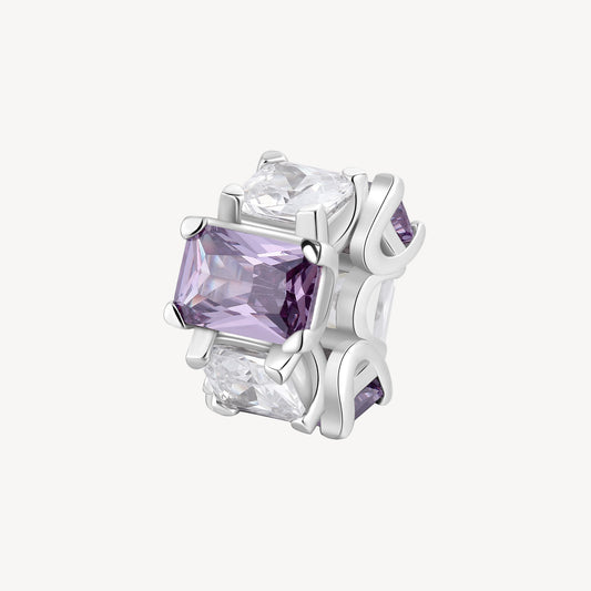 Charm argento Fancy magic purple