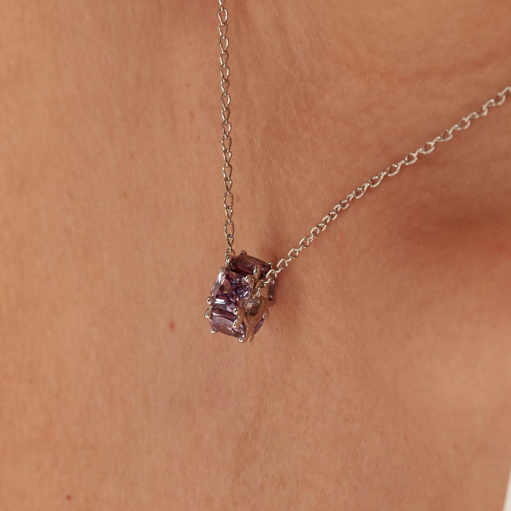 Charm argento Fancy magic purple
