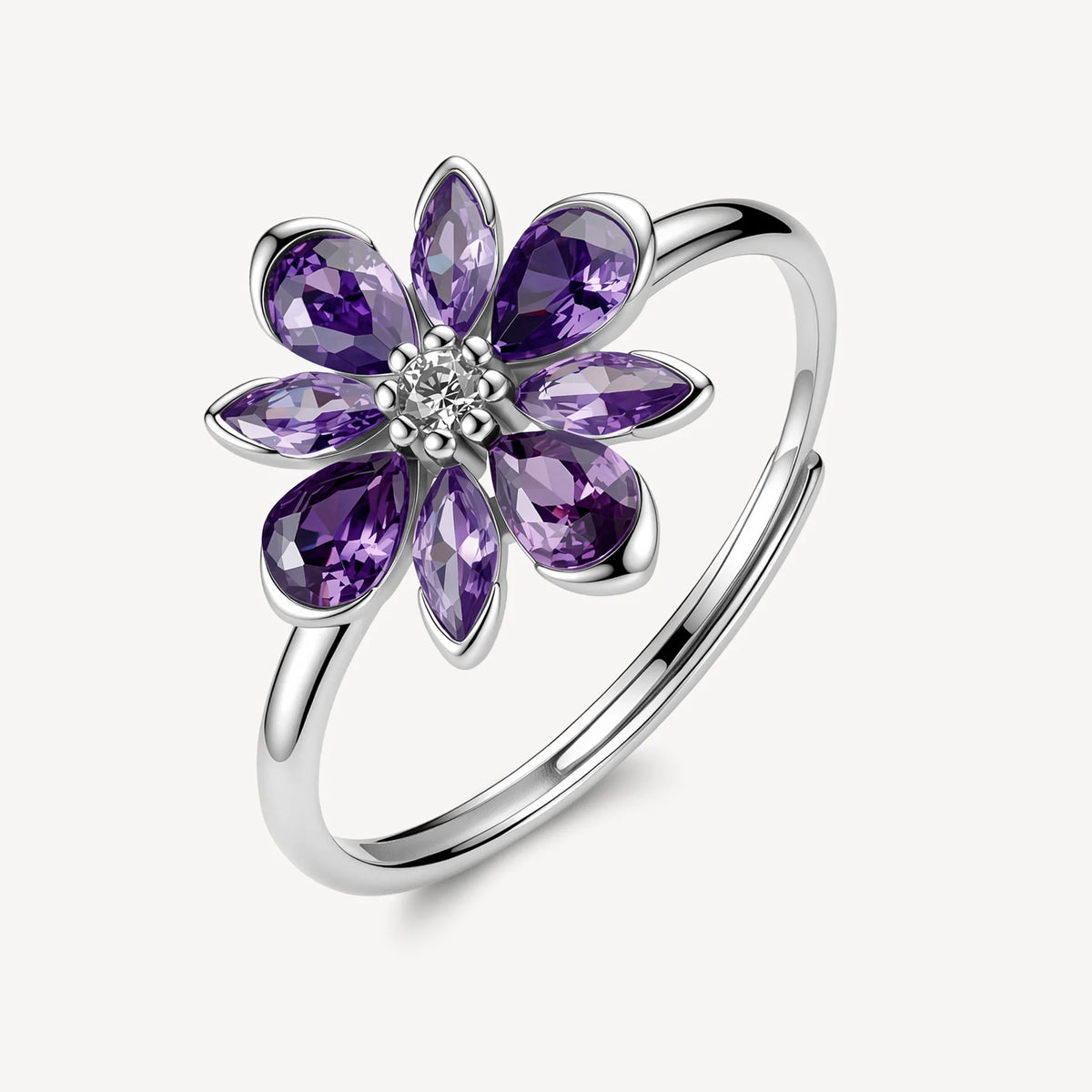 Anello Brosway Fancy donna Magic Purple Fiore