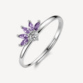 Anello argento Brosway Fancy donna Magic Purple Fiore a metà
