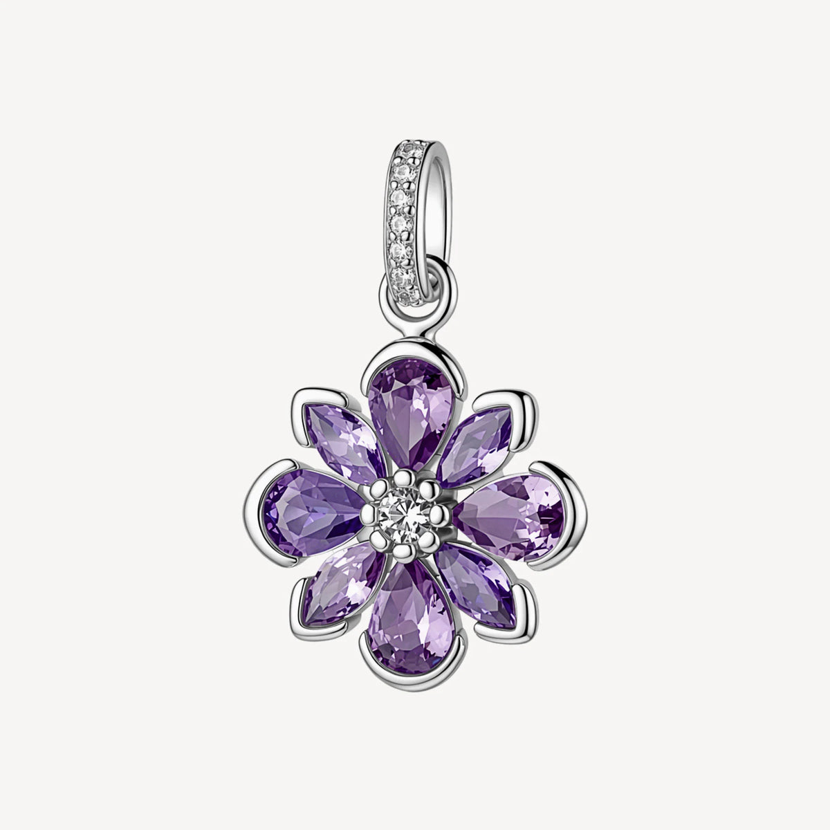 Charm argento Brosway Fancy donna Magic Purple Fiore